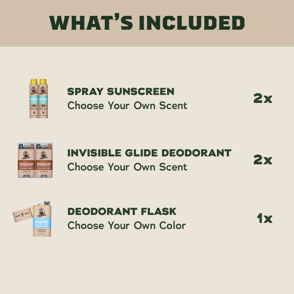 Festival Set + FREE Deo Flask - Rugged Soap for Men