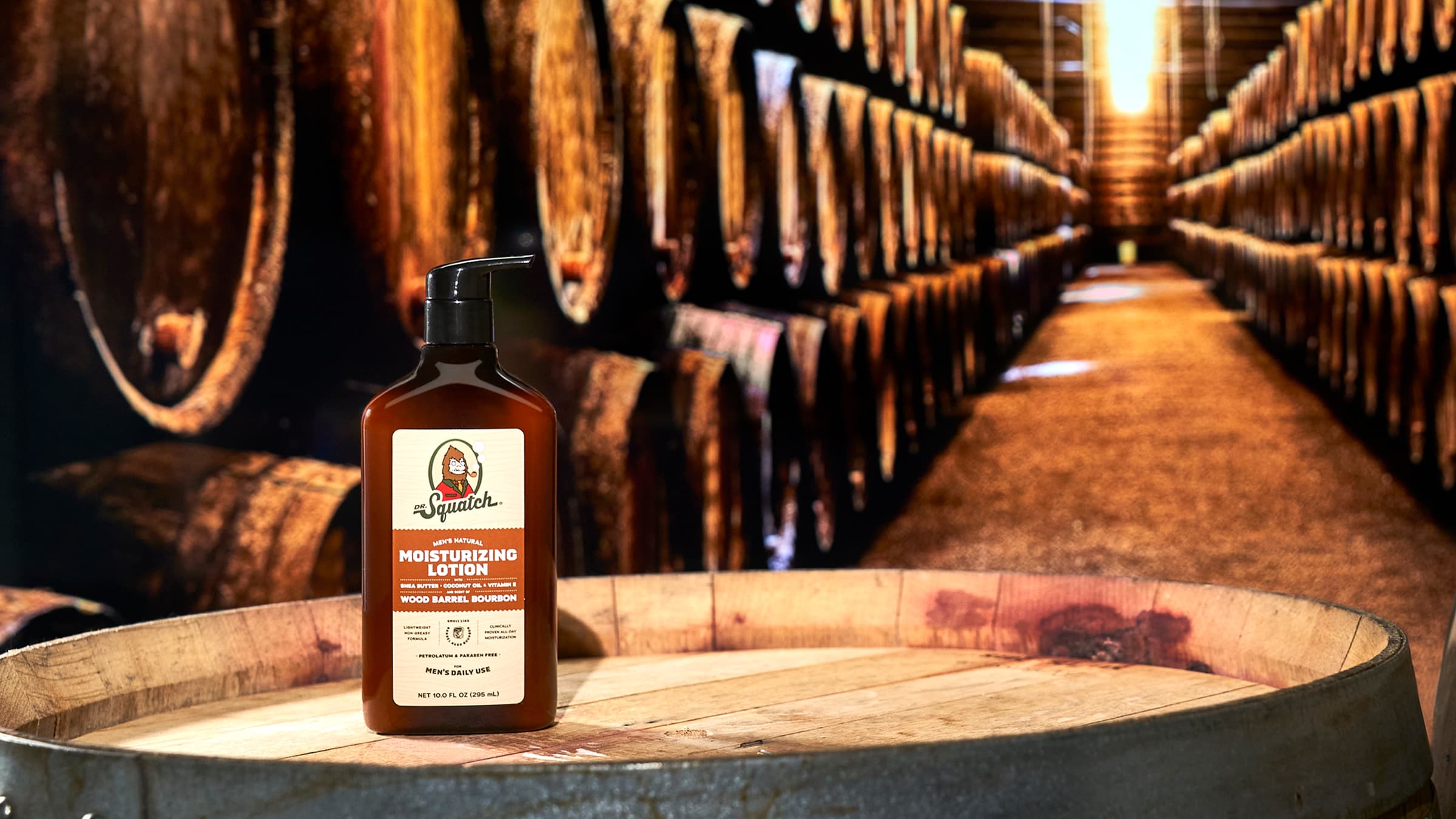 Wood Barrel Bourbon Lotion - Start With Better Soap