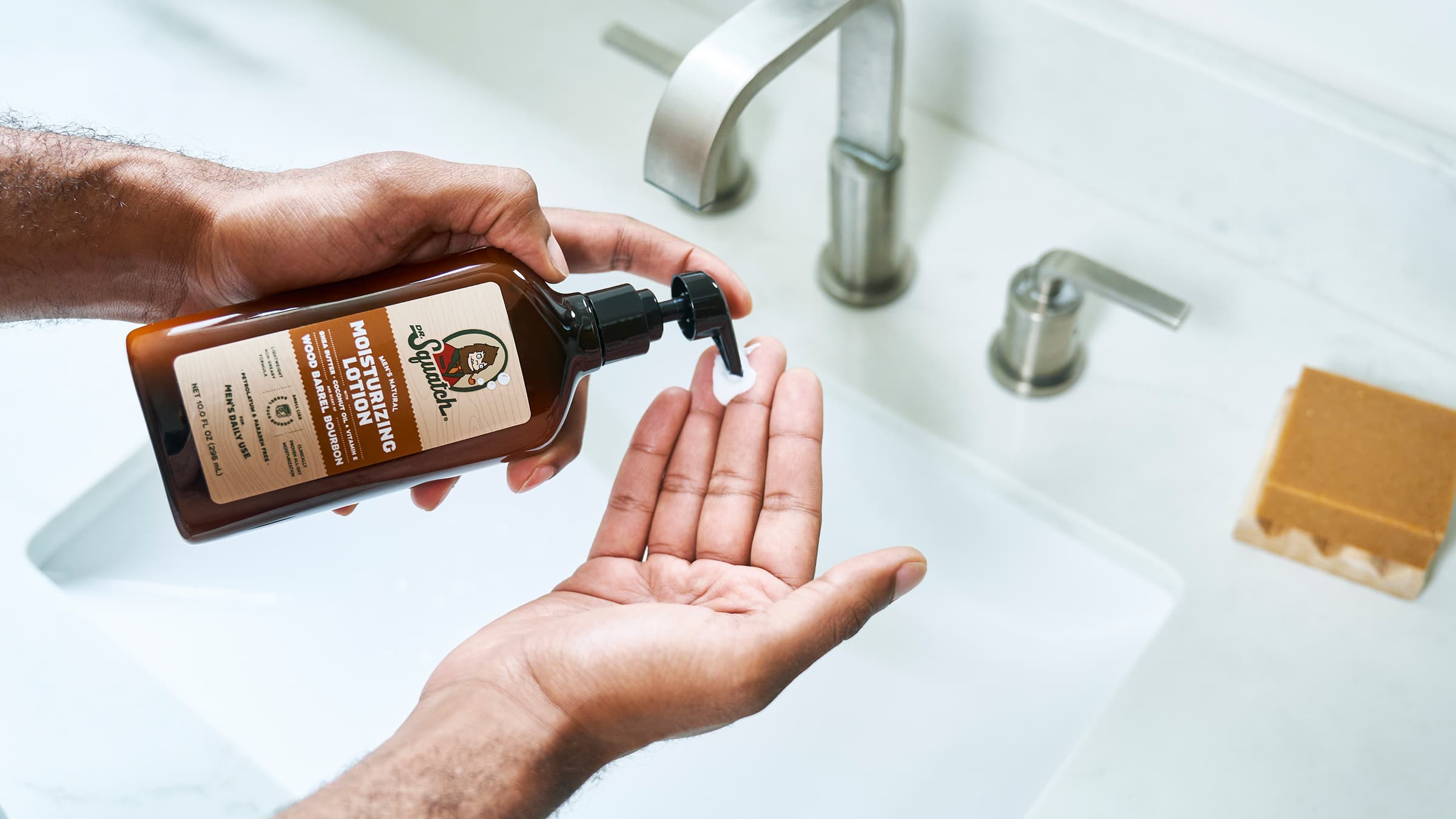 Wood Barrel Bourbon Lotion - Start With Better Soap