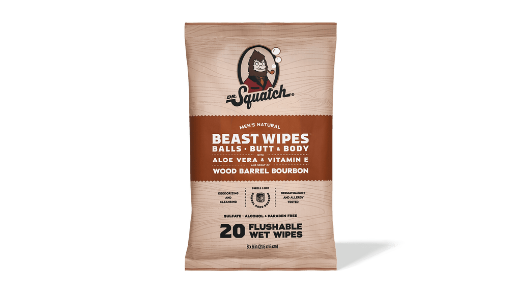 FREE Wood Barrel Bourbon Wipes - Feel Fresh and Look Ready