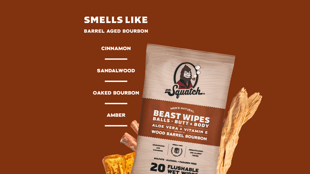 Wood Barrel Bourbon Wipes - Make the Soap Switch