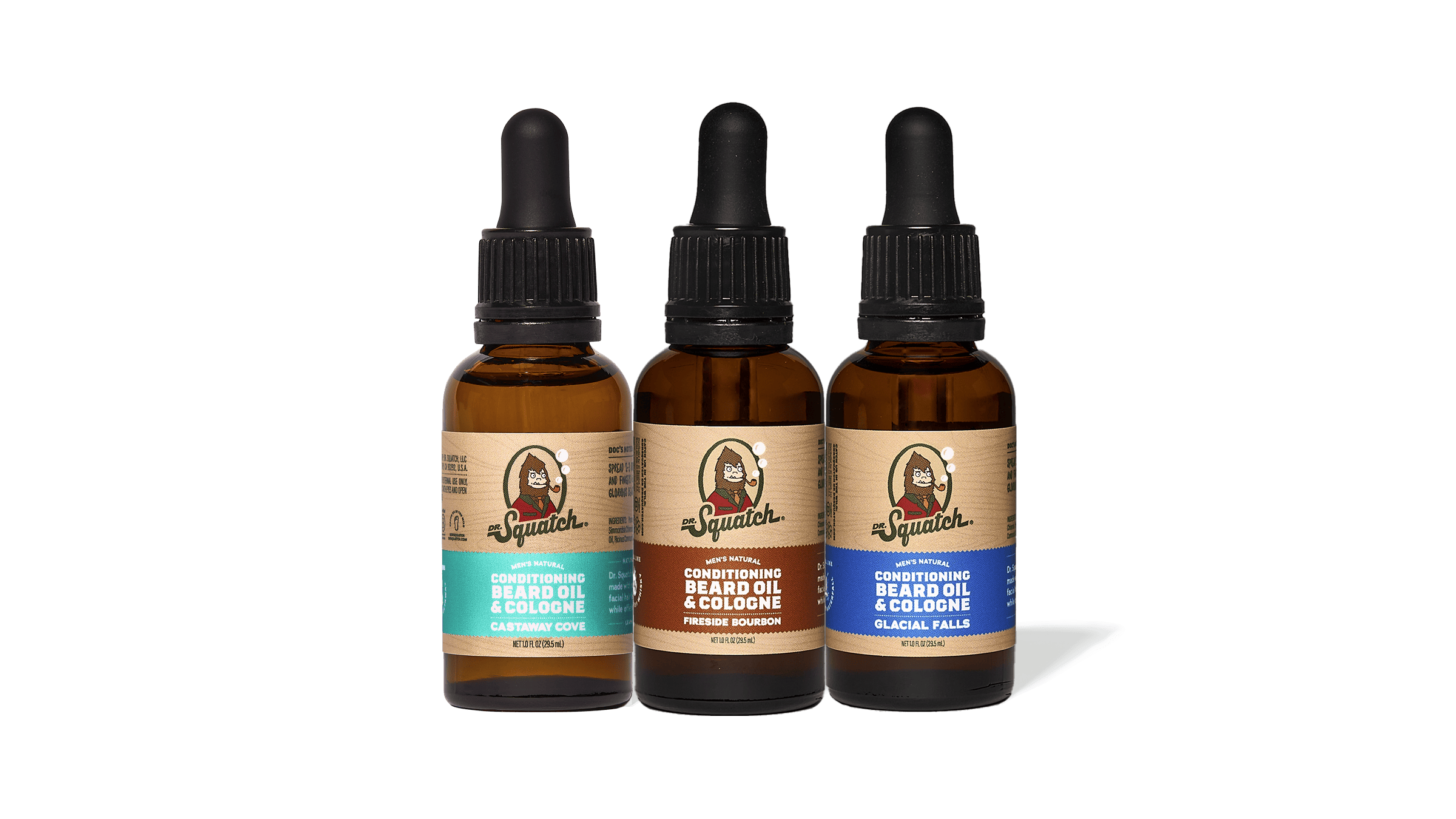 Beard Oil 3-Pack - Wash Clean and Smell Fresh