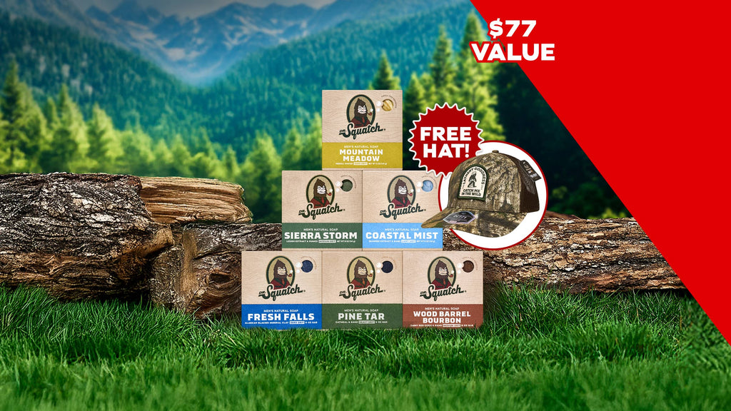 6 Pack Bar Soap + FREE Realtree Hat - Clean Feels Like Confidence