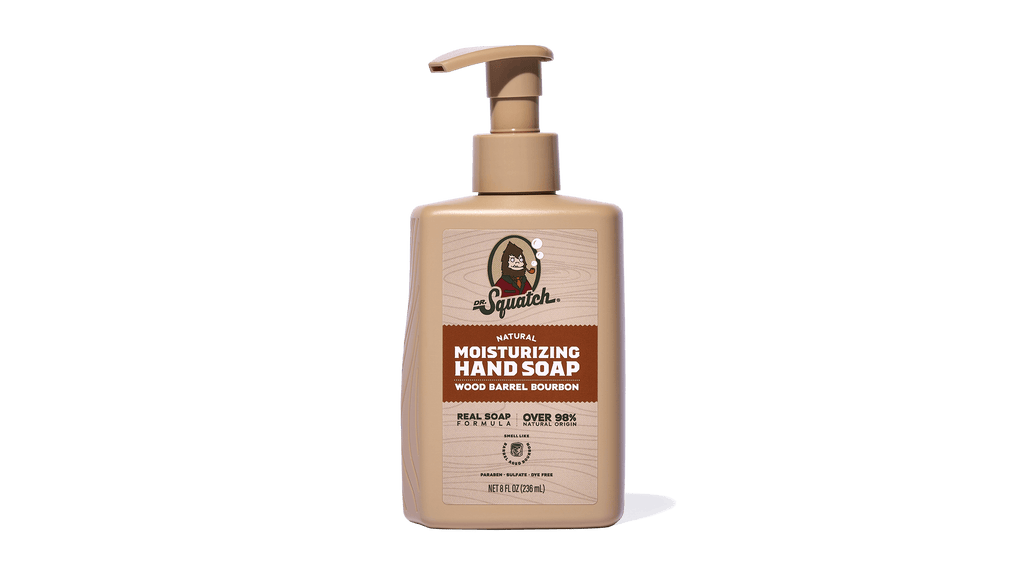 Wood Barrel Bourbon Hand Soap - Step Out Fresh From the Shower